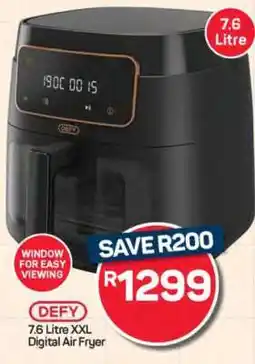 Pick n Pay Hypermarket DEFY 7.6 Litre XXL Digital Air Fryer offer