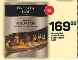 Pick n Pay Drostdy Hof Adelpracht or Claret 5 Litre offer