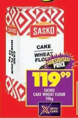 Shoprite Sasko Cake Wheat Flour 10kg offer