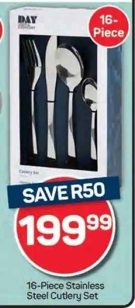 Pick n Pay Hypermarket 16-Piece Stainless Steel Cutlery Set offer