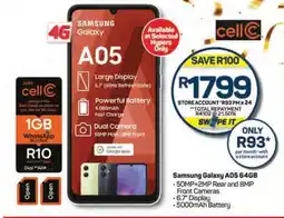 Pick n Pay Samsung Galaxy A05 64GB offer