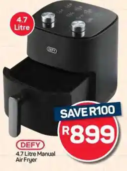 Pick n Pay Hypermarket DEFY 4.7 Litre Manual Air Fryer offer