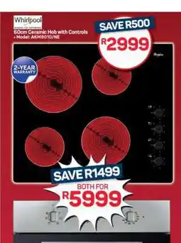 Pick n Pay Hypermarket Whirlpool 60cm Ceramic Hob with Controls offer