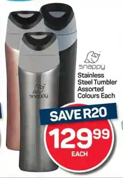 Pick n Pay Hypermarket Snappy Stainless Steel Tumbler offer