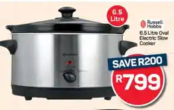 Pick n Pay Hypermarket Russell Hobbs 6.5 Litre Oval Electric Slow Cooker offer