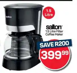 Pick n Pay Hypermarket Salton 1.5 Litre Filter Coffee Maker offer
