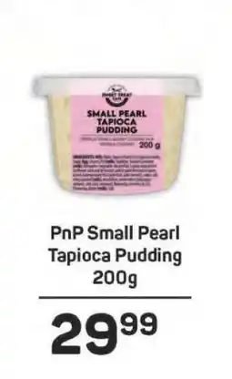 Pick n Pay PnP Small Pearl Tapioca Pudding 200g offer