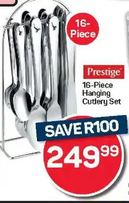Pick n Pay Hypermarket Prestige 16-Piece Hanging Cutlery Set offer
