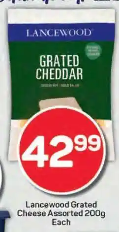 Pick n Pay Lancewood Grated Cheese Assorted 200g offer