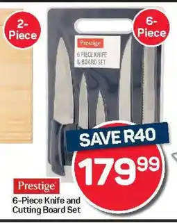 Pick n Pay Hypermarket Prestige 6-Piece Knife and Cutting Board Set offer