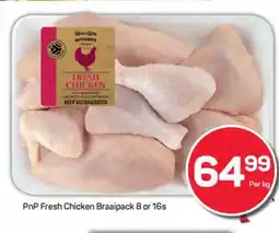 Pick n Pay PnP Fresh Chicken Braaipack 8 or 16s offer
