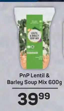 Pick n Pay PnP Lentil & Barley Soup Mix 600g offer