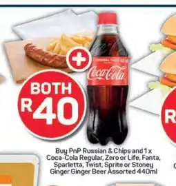 Pick n Pay PnP Russian & Chips + Coca-Cola 440ml offer
