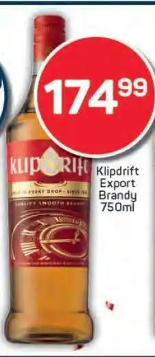 Pick n Pay KLIPDRIFT EXPORT BRANDY 750ml offer