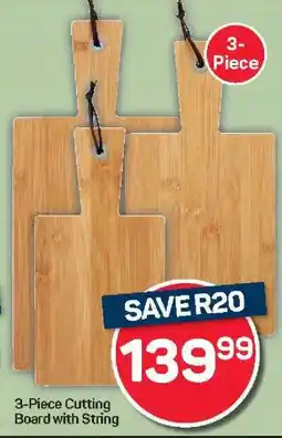 Pick n Pay Hypermarket 3-Piece Cutting Board with String offer