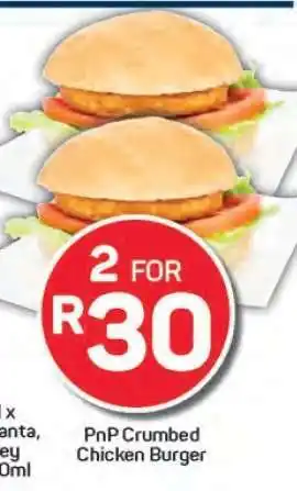 Pick n Pay PnP Crumbed Chicken Burger offer