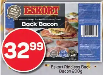 Pick n Pay Eskort Rindless Back Bacon 200g offer