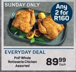 Pick n Pay PnP Whole Rotisserie Chicken Assorted offer
