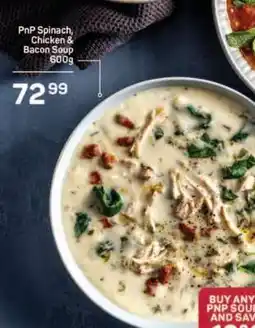Pick n Pay PnP Spinach, Chicken & Bacon Soup 600g offer