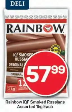 Pick n Pay RAINBOW IQF Smoked Russians offer