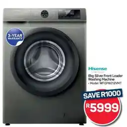 Pick n Pay Hypermarket Hisense 8kg Silver Front Loader Washing Machine offer