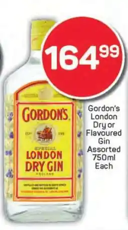 Pick n Pay Gordon's London Dry or Flavoured Gin offer