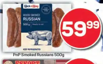 Pick n Pay PnP Smoked Russians 500g offer