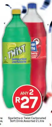 Pick n Pay Sparletta or Twist Carbonated Soft Drink offer