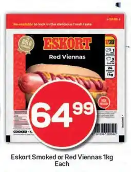 Pick n Pay Eskort Smoked or Red Viennas 1kg offer