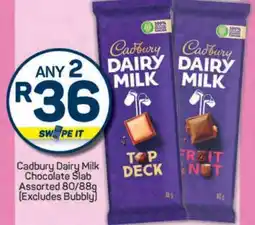 Pick n Pay Cadbury Dairy Milk Chocolate Slab offer