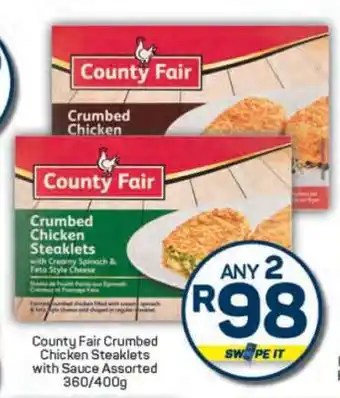 Pick n Pay County Fair Crumbed Chicken Steaklets offer