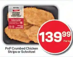 Pick n Pay PnP Crumbed Chicken Strips or Schnitzel offer