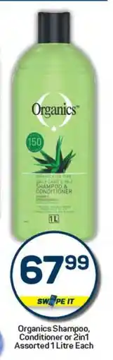 Pick n Pay Organics Shampoo Conditioner or 2in1 offer