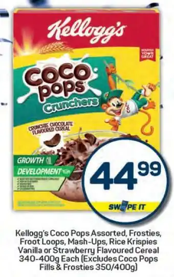 Pick n Pay Kellogg's Coco Pops Crunchers offer