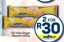Pick n Pay De Vries Ginger Biscuits 200g offer