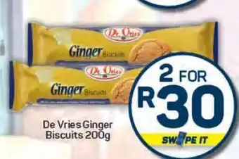 Pick n Pay De Vries Ginger Biscuits 200g offer