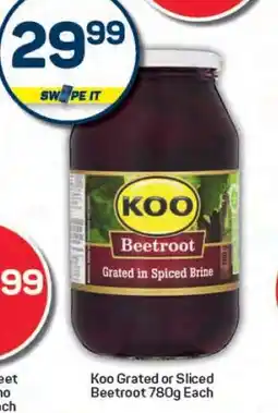 Pick n Pay Koo Grated or Sliced Beetroot offer