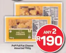 Pick n Pay PnP Full Fat Cheese Assorted 700g offer