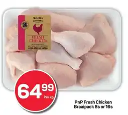 Pick n Pay PnP Fresh Chicken Braaipack 8s or 16s offer