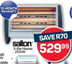 Pick n Pay Salton 3 Bar Heater offer
