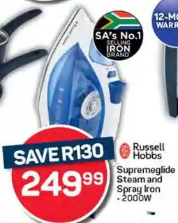 Pick n Pay Russell Hobbs Supremeglide Steam and Spray Iron offer