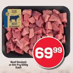 Pick n Pay Beef Goulash or Stir Fry 500g offer
