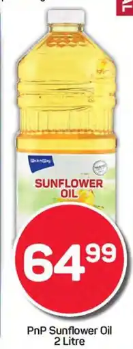 Pick n Pay PnP Sunflower Oil 2 Litre offer
