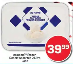 Pick n Pay no name Frozen Desert Assorted 2 Litre Each offer