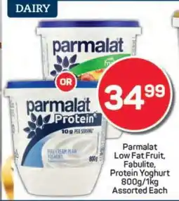 Pick n Pay Parmalat Low Fat Fruit, Fabulite, Protein Yoghurt offer