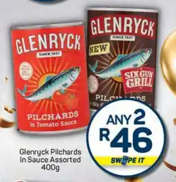 Pick n Pay Glenryck Pilchards In Sauce Assorted 400g offer