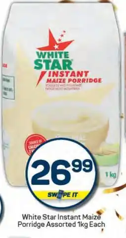 Pick n Pay White Star Instant Maize Porridge Assorted 1kg offer