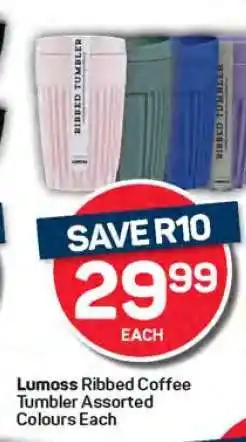 Pick n Pay Lumoss Ribbed Coffee Tumbler offer