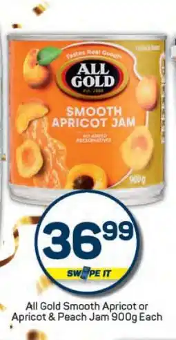 Pick n Pay All Gold Smooth Apricot or Apricot & Peach Jam offer