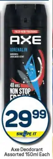 Pick n Pay Axe Deodorant offer